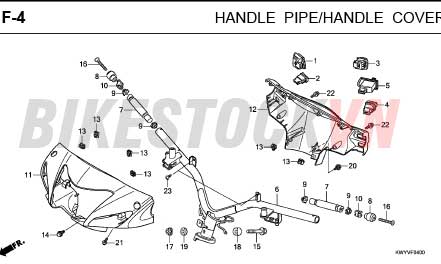 F-4_ỐNG TAY LÁI/CẦU TRÊN