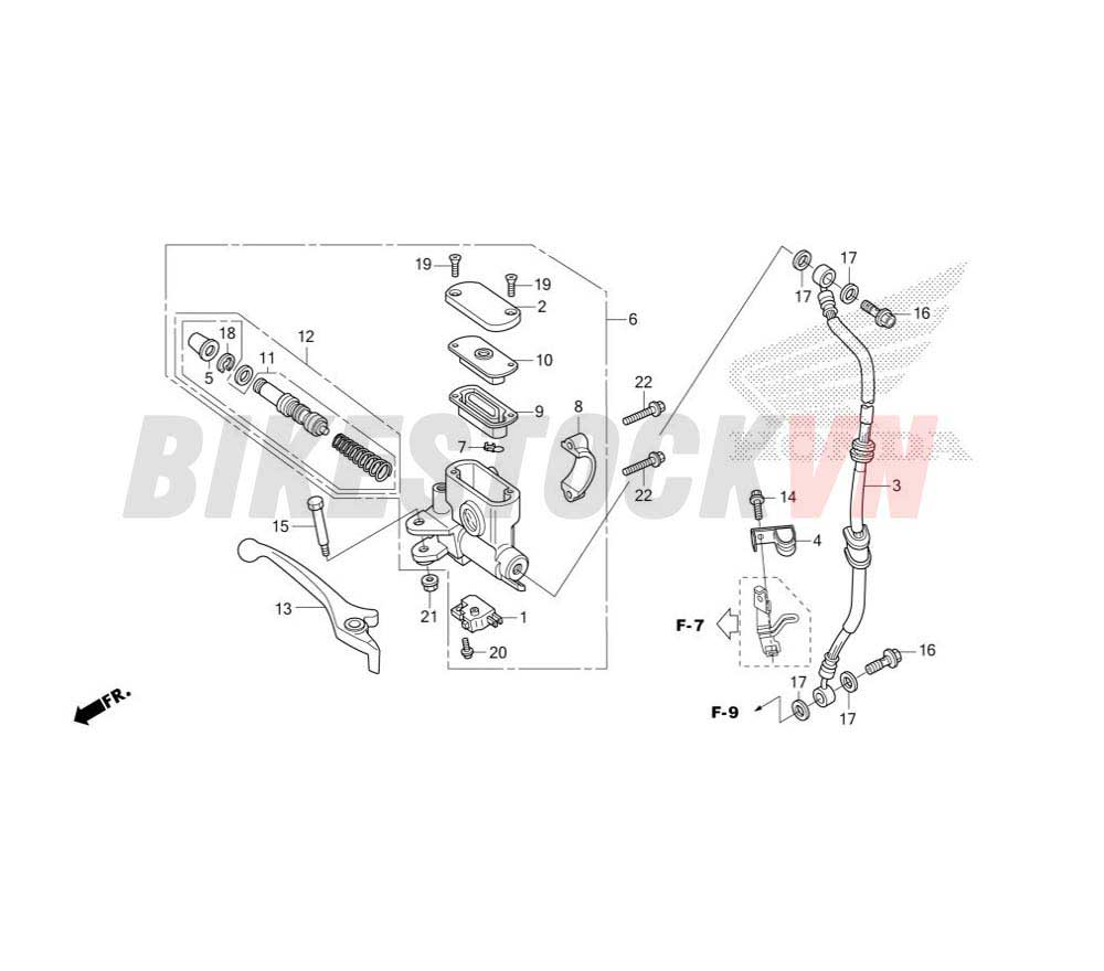 FRONT BRAKE MASTER CYLINDER