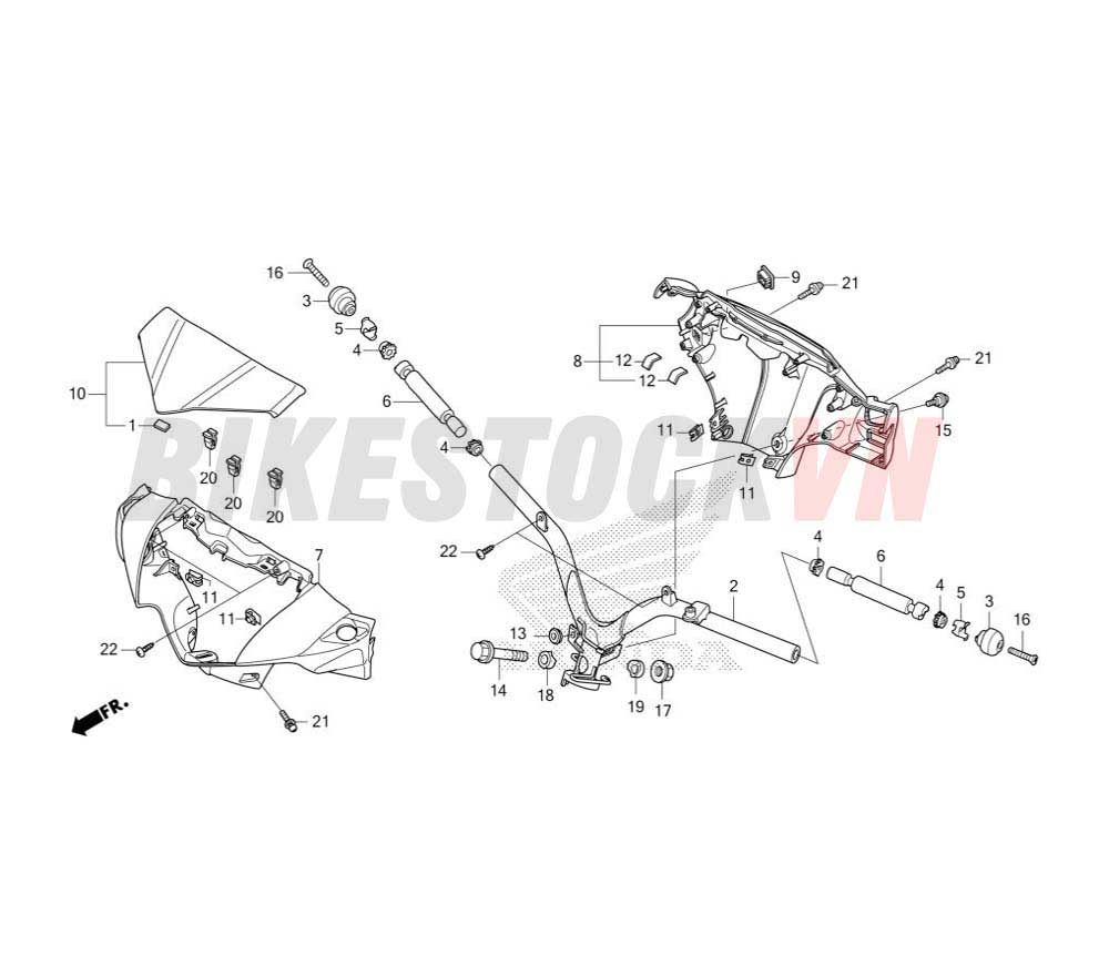 HANDLE PIPE/HANDLE COVER(1)