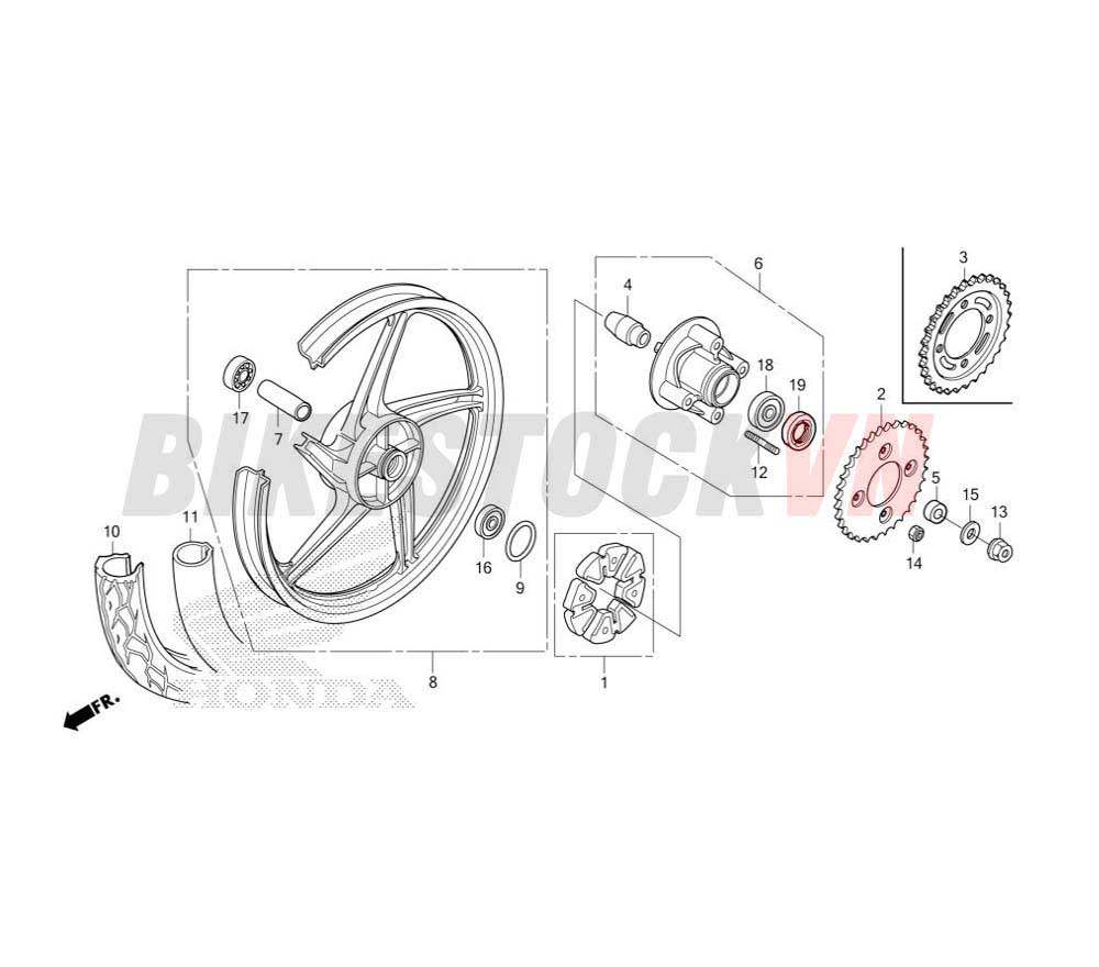 REAR WHEEL(CAST)