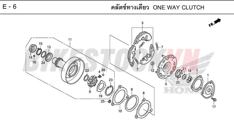 E-6_ONE WAY CLUTCH