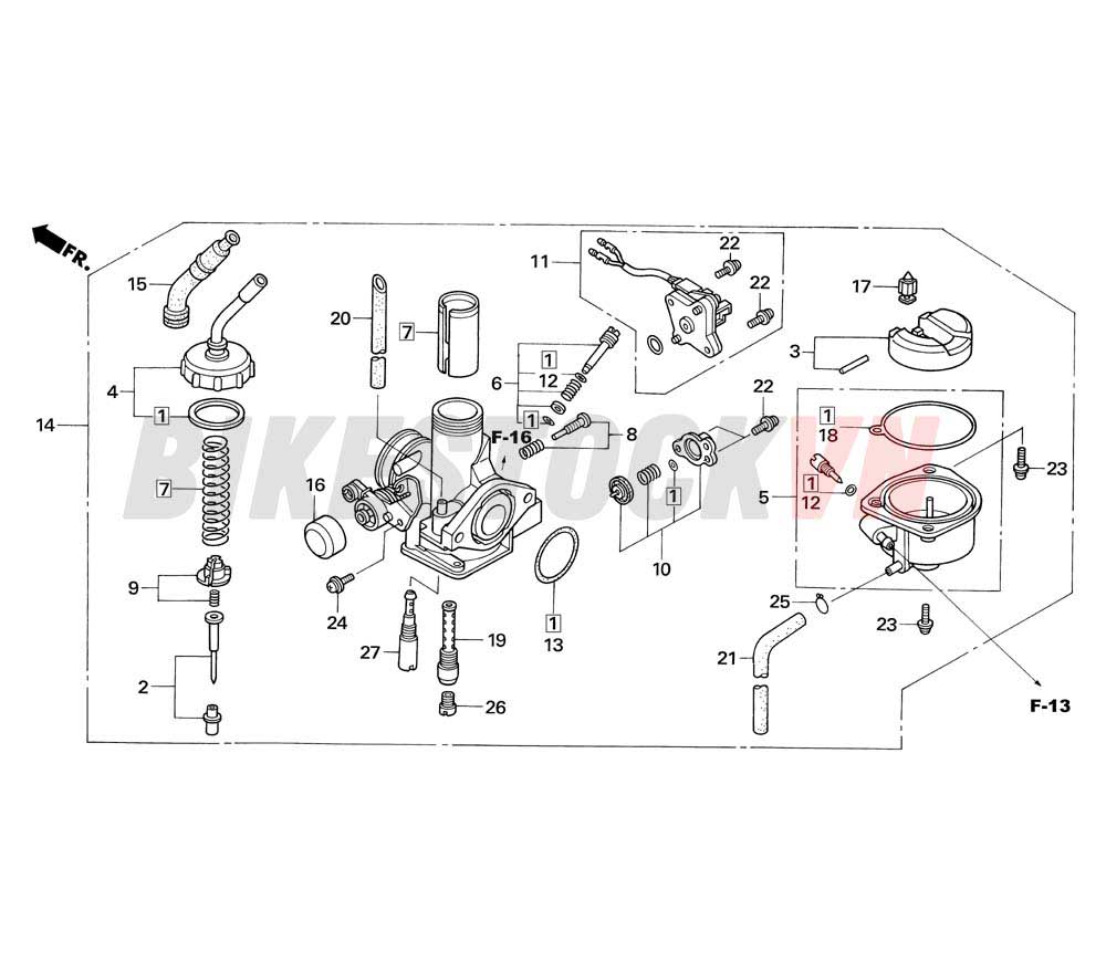 CARBURETOR (NF125T/T1/ T2/MT/MT1/ MT2) 1