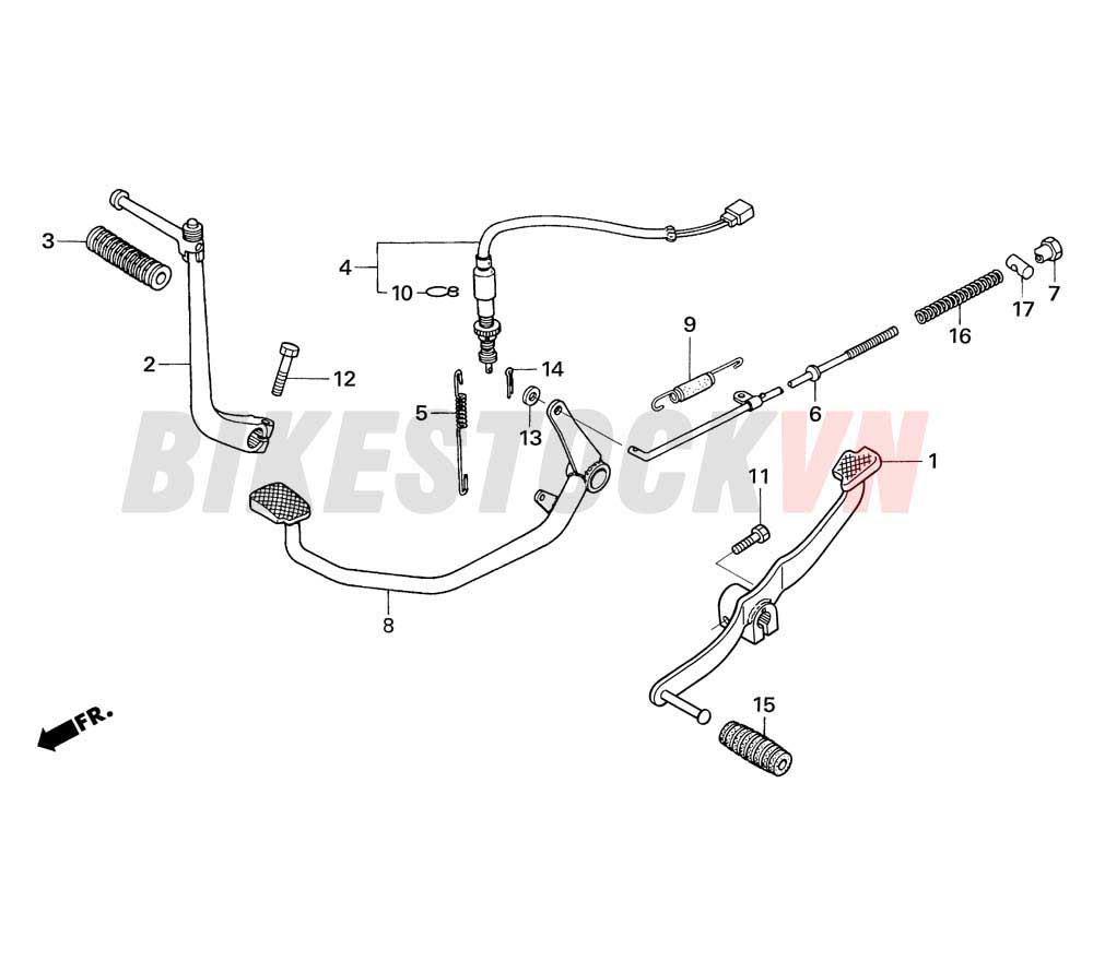 PEDAL/KICK STARTER ARM