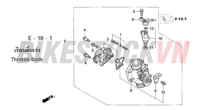 E-18-1_BỘ HỌNG XĂNG/KIM PHUN