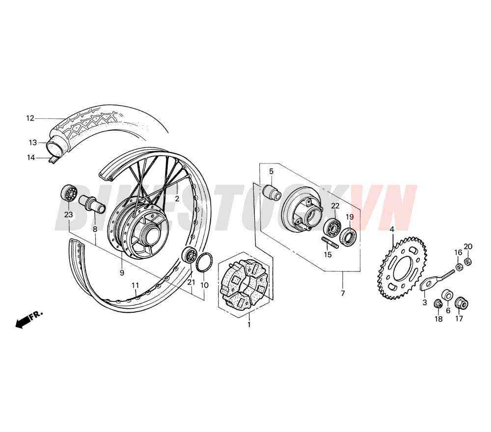 REAR WHEEL (ST, TT)