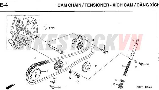 E-4_XÍCH CAM/TĂNG XÍCH CAM