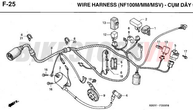 F-25_CỤM DÂY ĐIỆN CHÍNH