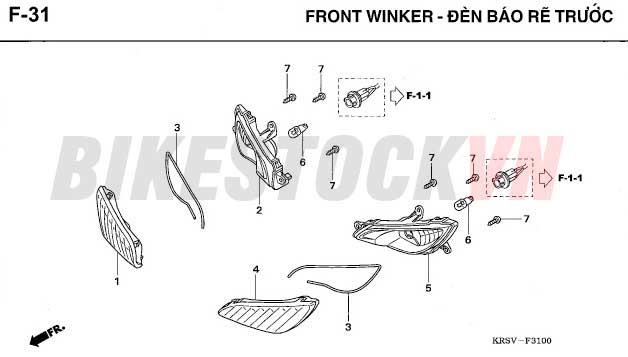 F-31_ĐÈN XI NHANH TRƯỚC