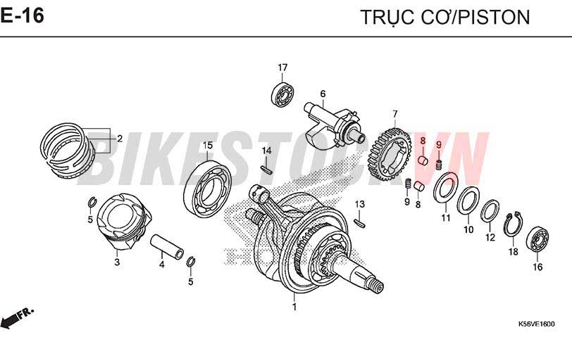 E16_TRỤC CƠ/PISTON