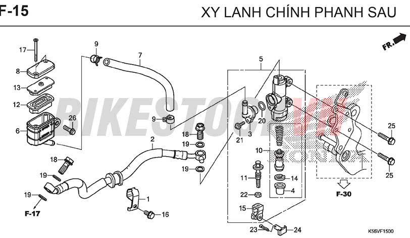 F15_XY LANH CHÍNH PHANH SAU