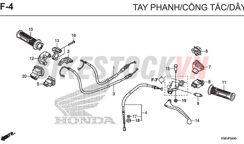 F4_TAY PHANH/CÔNG TẮC/DÂY PHANH