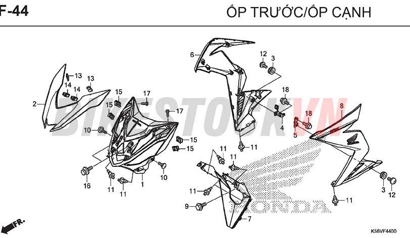 F44_ỐP TRÊN ĐÈN PHA/ỐP BÊN