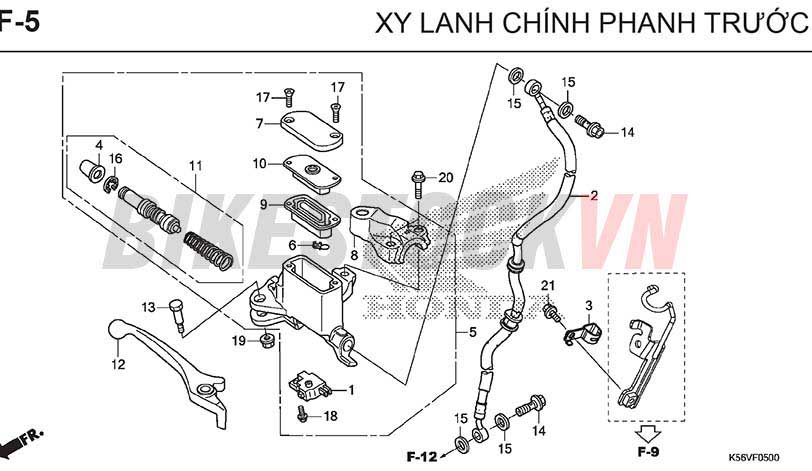 F5_XY LANH CHÍNH PHANH TRƯỚC