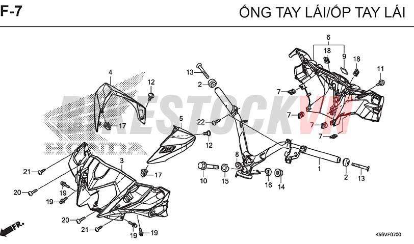 F7_ỐNG TAY LÁI/ỐP ĐẦU