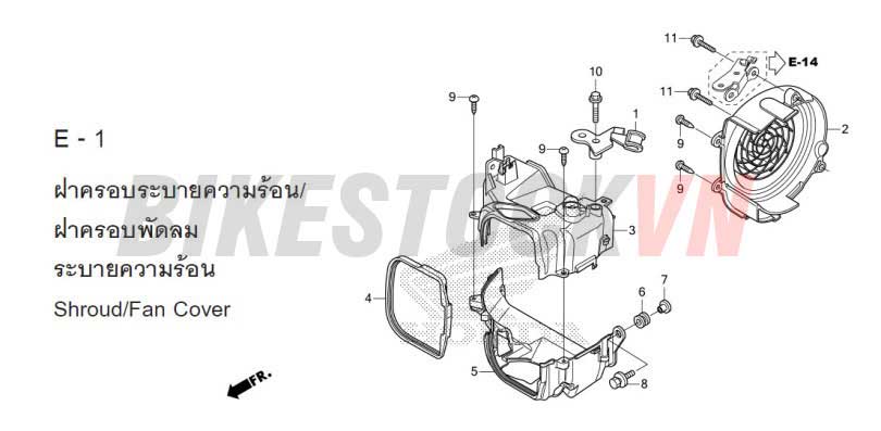 E-1_TẤM ĐỆM/ỐP QUẠT LÀM MÁT