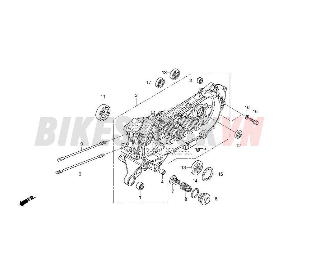 LEFT CRANKCASE