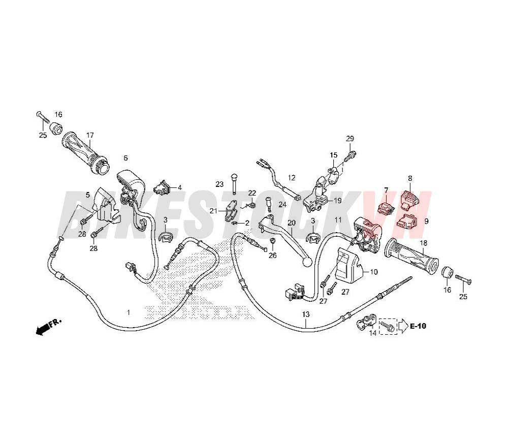 HANDLE LEVER/SWITCH/CABLE (ACG110CSF)