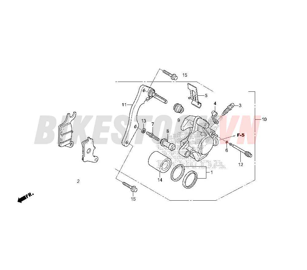 FRONT BRAKE CALIPER (ACG110CSF)