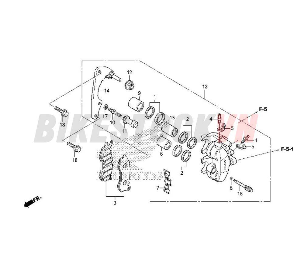 FRONT BRAKE CALIPER (ACG110CBF)