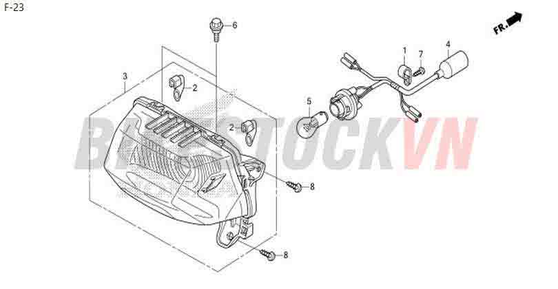 F-23_BỘ ĐÈN SAU