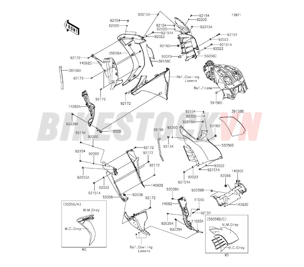 CHASSIS COWLING(CENTER)