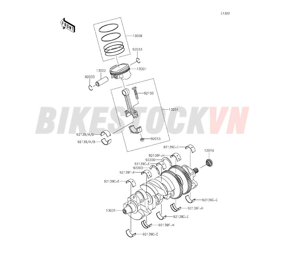 ENGINE CRANKSHAFT/PISTON(S)