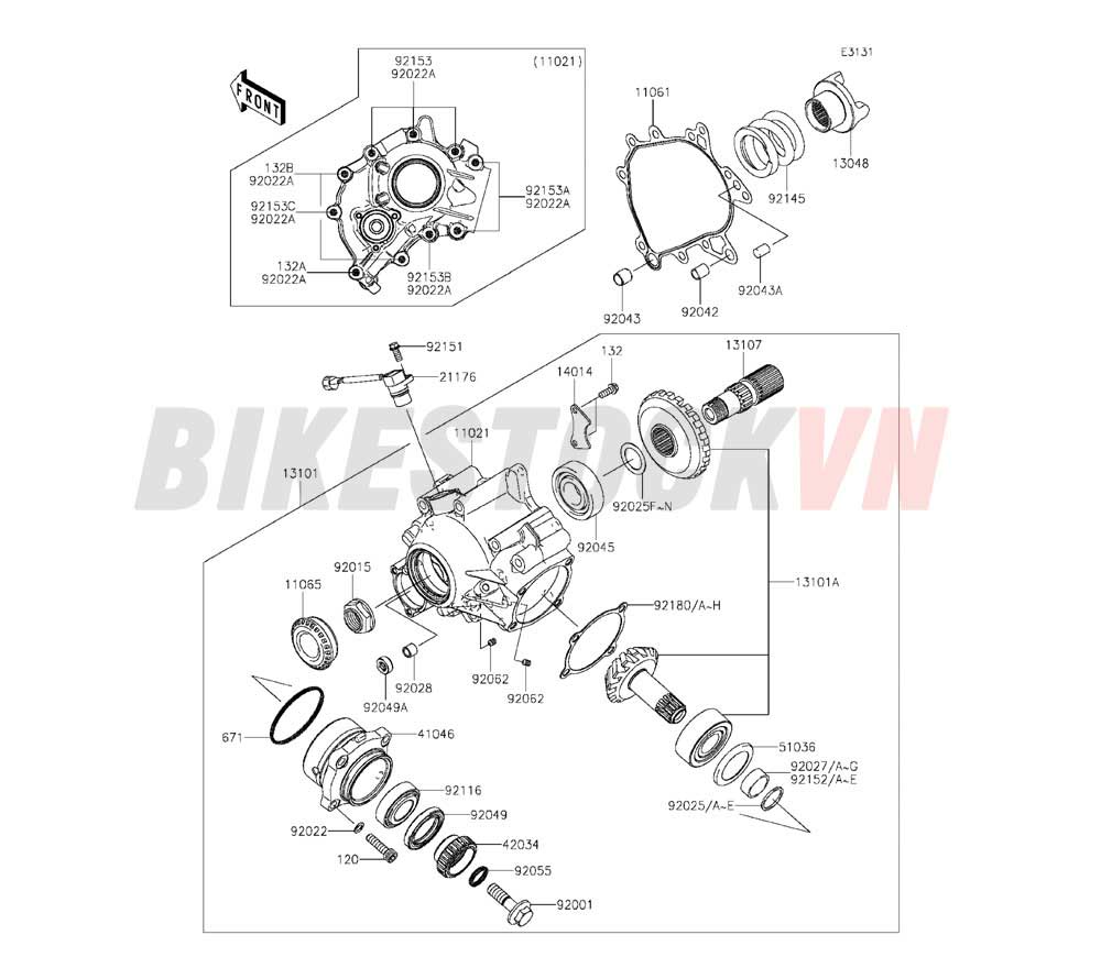 ENGINE FRONT BEVEL GEAR