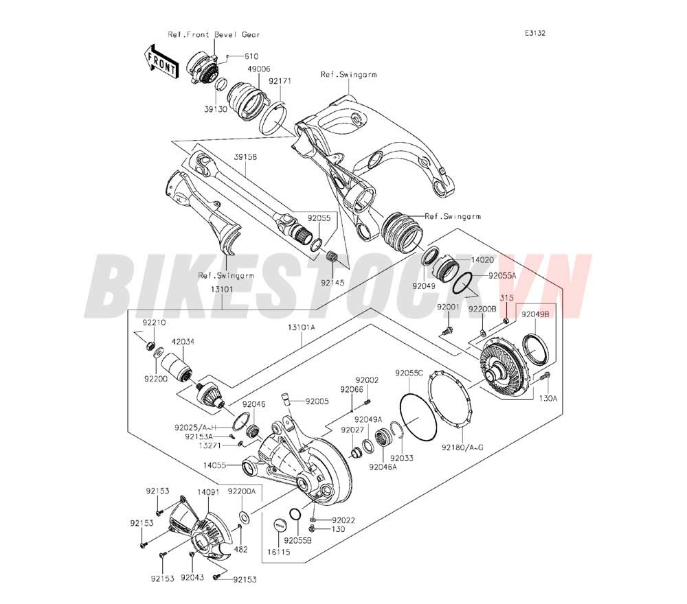 ENGINE DRIVE SHAFT/FINAL GEAR