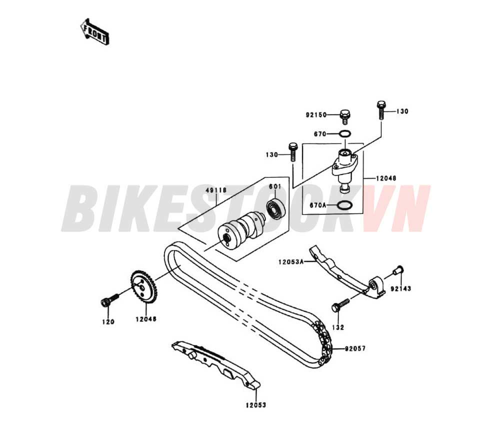 ENGINE CAMSHAFT/TENSIONER