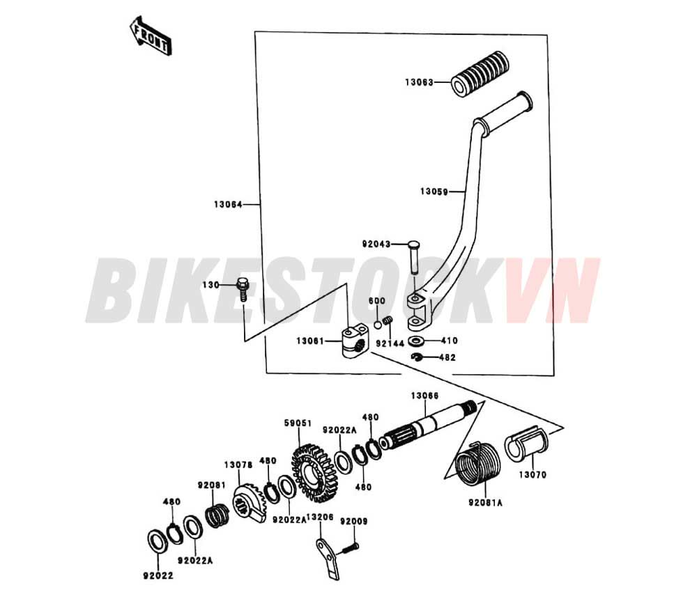 ENGINE KICKSTARTER MECHANISM