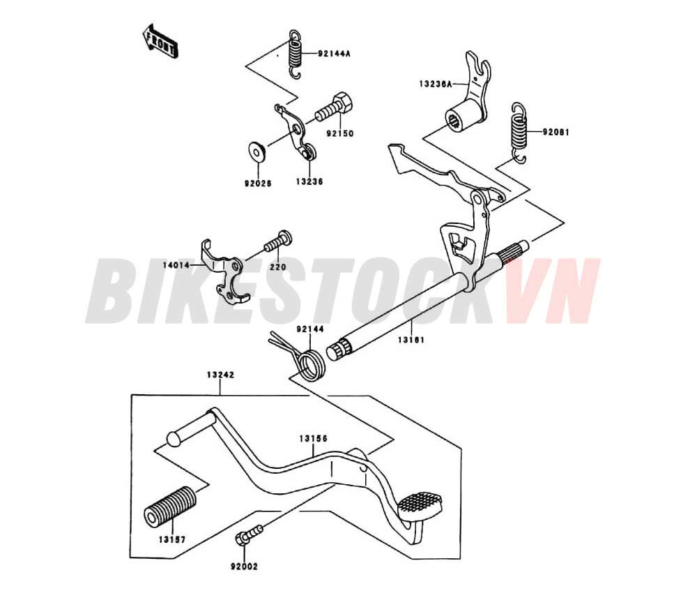 ENGINE GEAR CHANGE MECHANISM