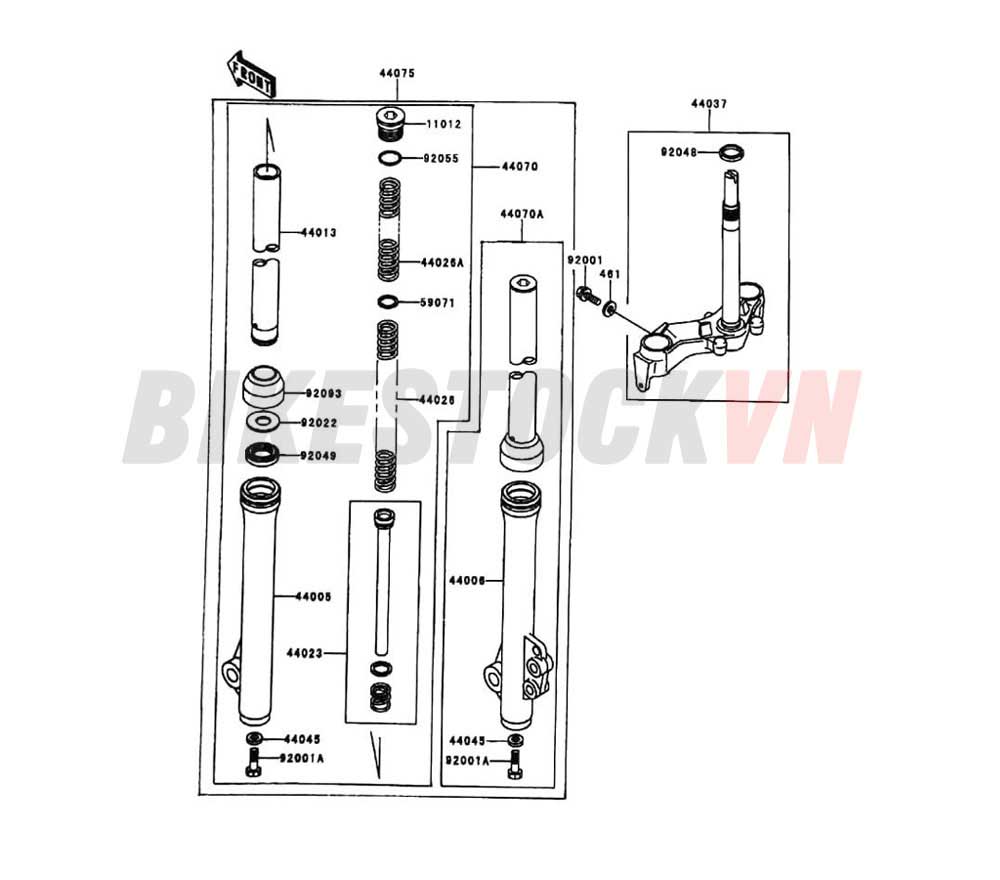 CHASSIS FRONT FORK 1