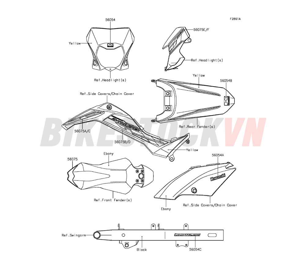 CHASSIS DECALS(YELLOW)