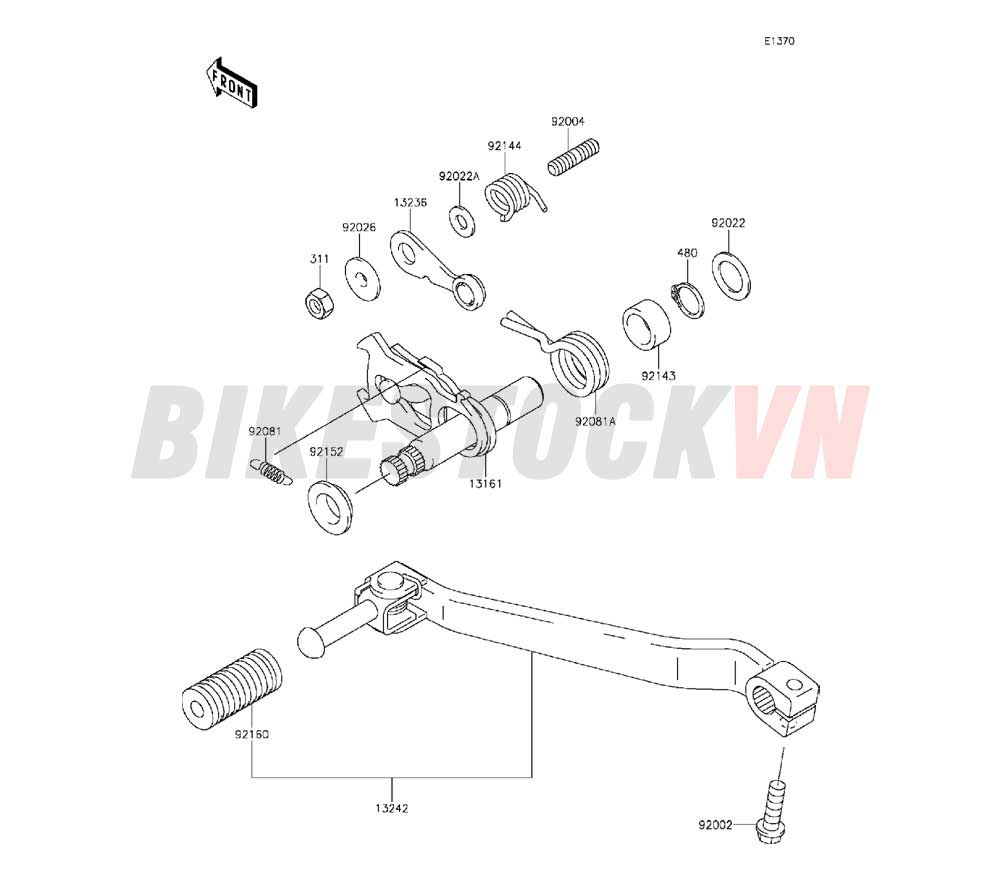 ENGINE GEAR CHANGE MECHANISM