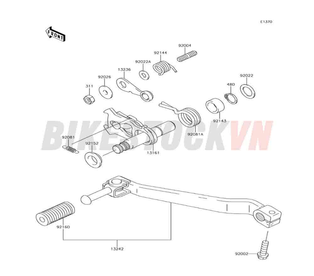 ENGINE GEAR CHANGE MECHANISM