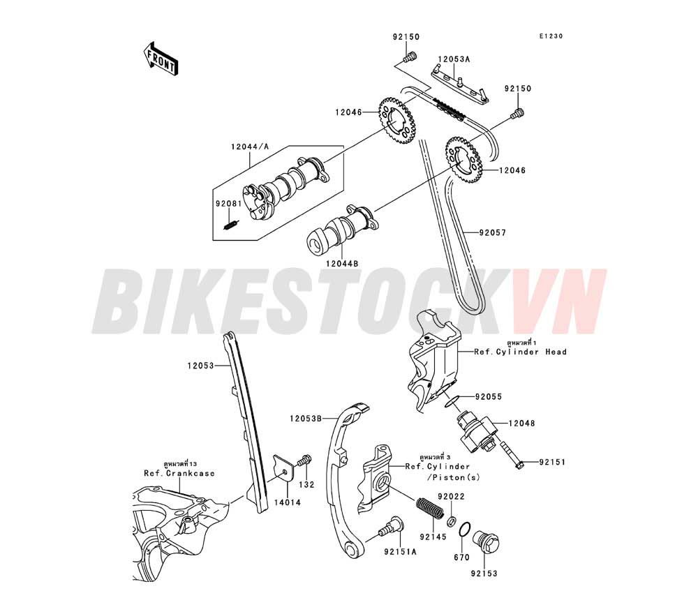 ENGINE CAMSHAFT(S)/TENSIONER