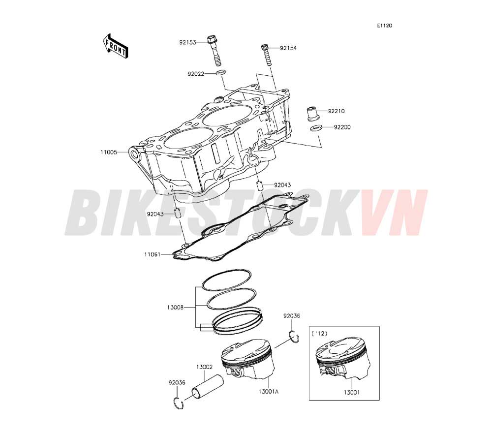 ENGINE CYLINDER/PISTON(S)