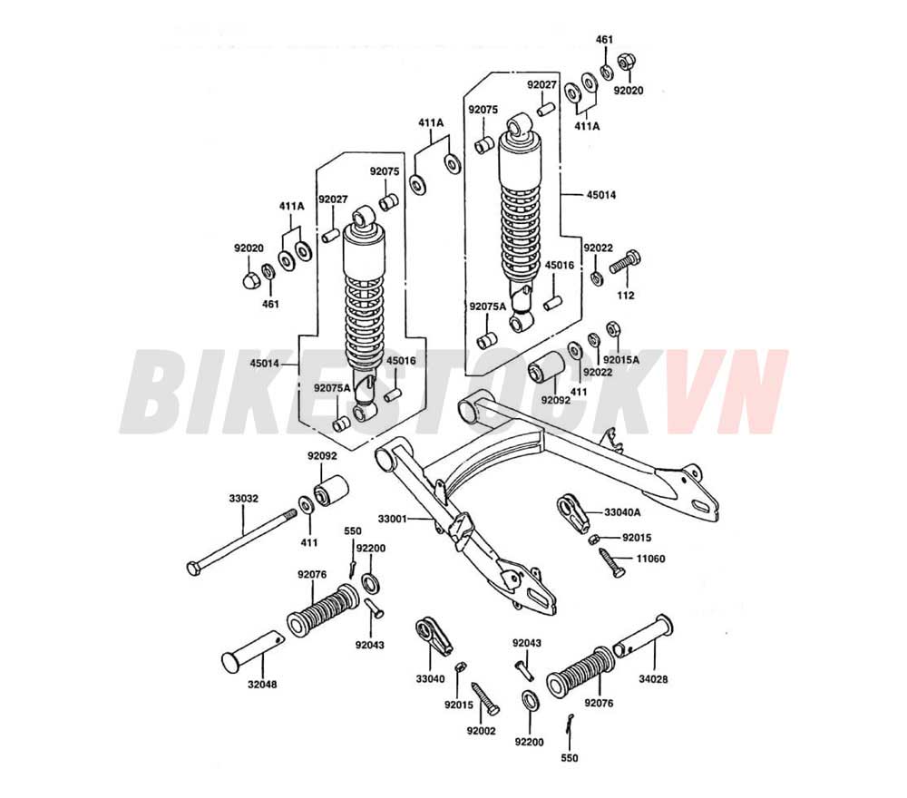 CHASSIS SWINGARM/SHOCK ABSORBER