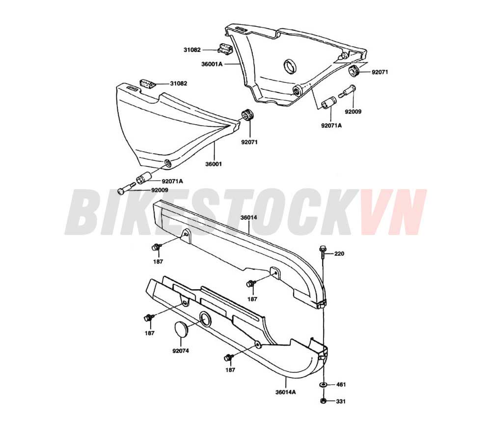 CHASSIS SIDE COVERS/CHAIN COVERS