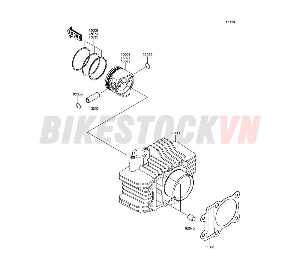 ENGINE CYLINDER/PISTON(S)