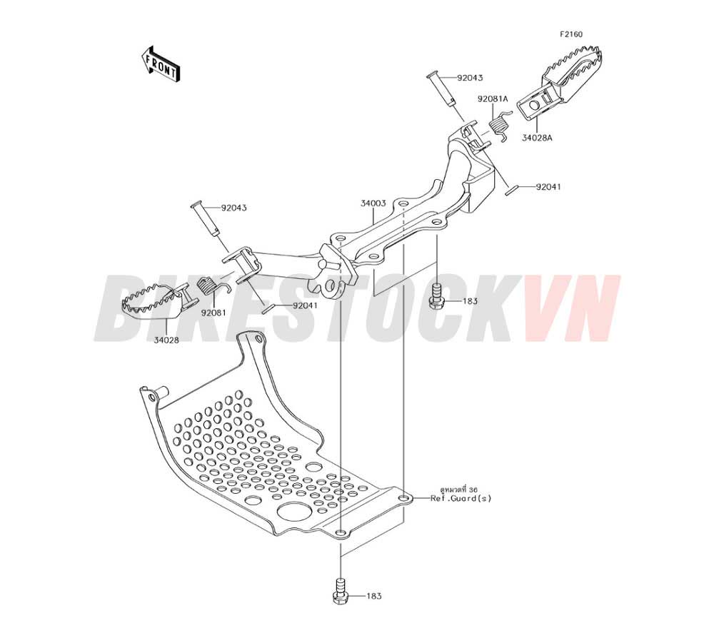 CHASSIS 	FOOTRESTS