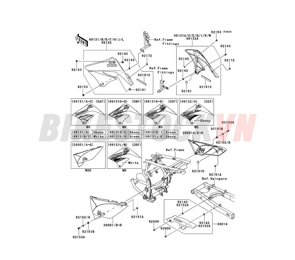 CHASSIS SIDE COVERS CHAIN COVER