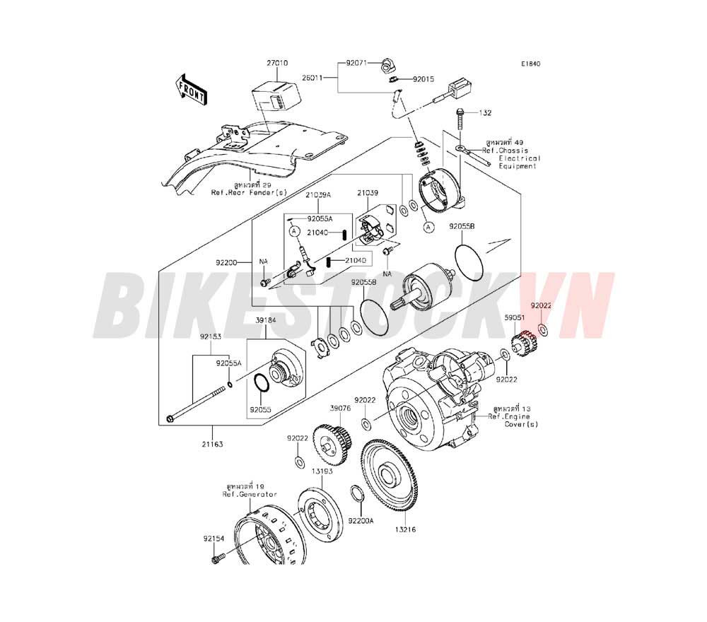 ENGINE STARTER MOTOR