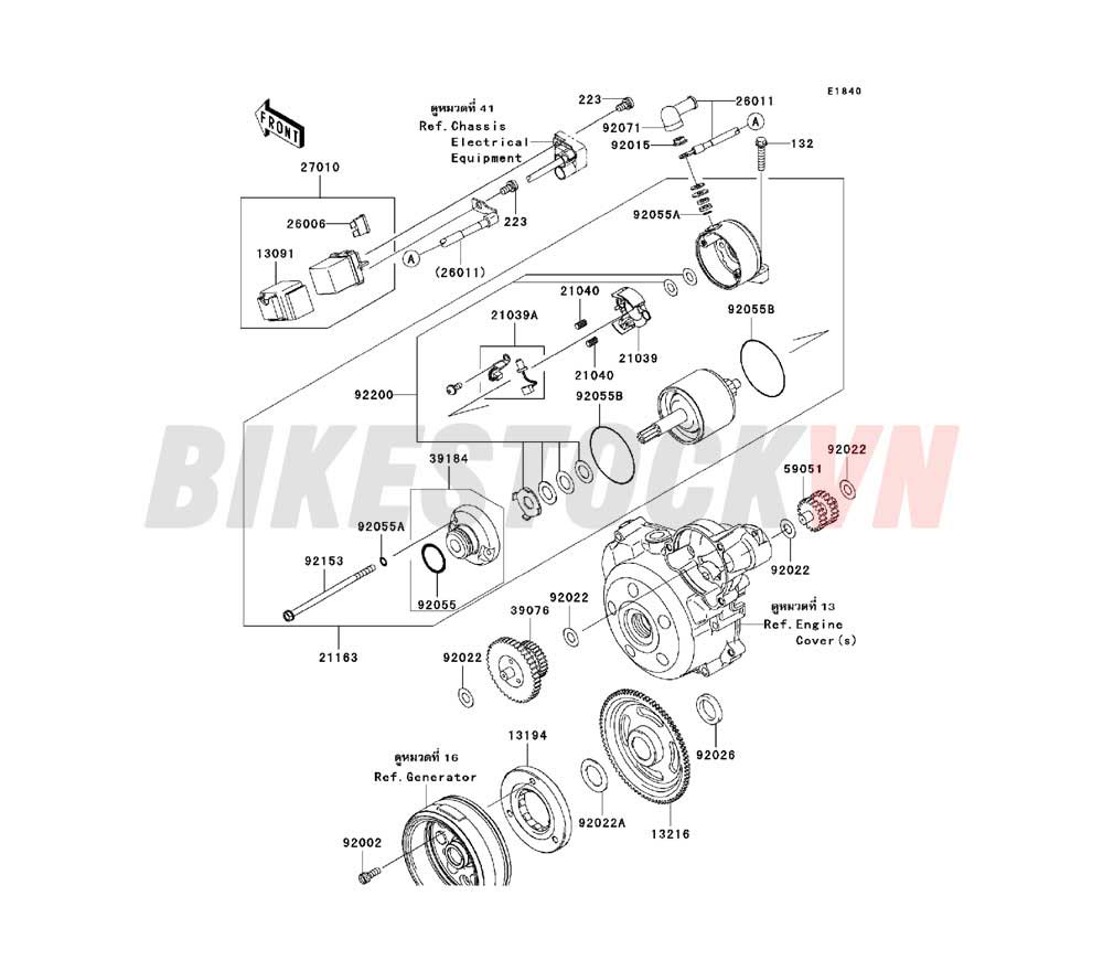 ENGINE STARTER MOTOR