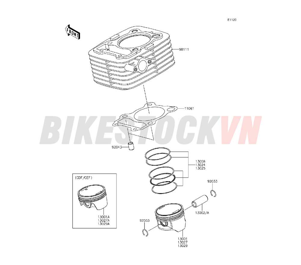 ENGINE CYLINDER/PISTON(S)