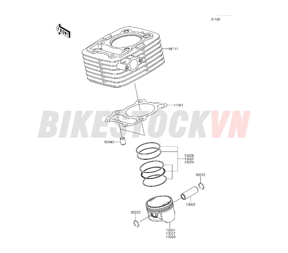 ENGINE CYLINDER/PISTON(S)