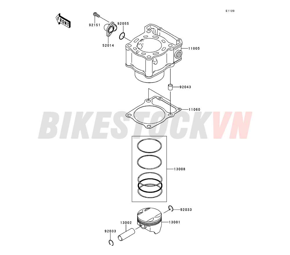 ENGINE CYLINDER/PISTON(S)