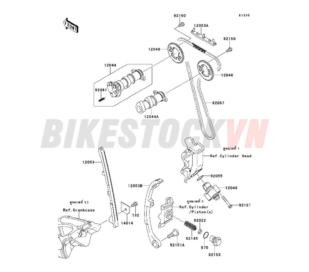 ENGINE CAMSHAFT(S)/TENSIONER