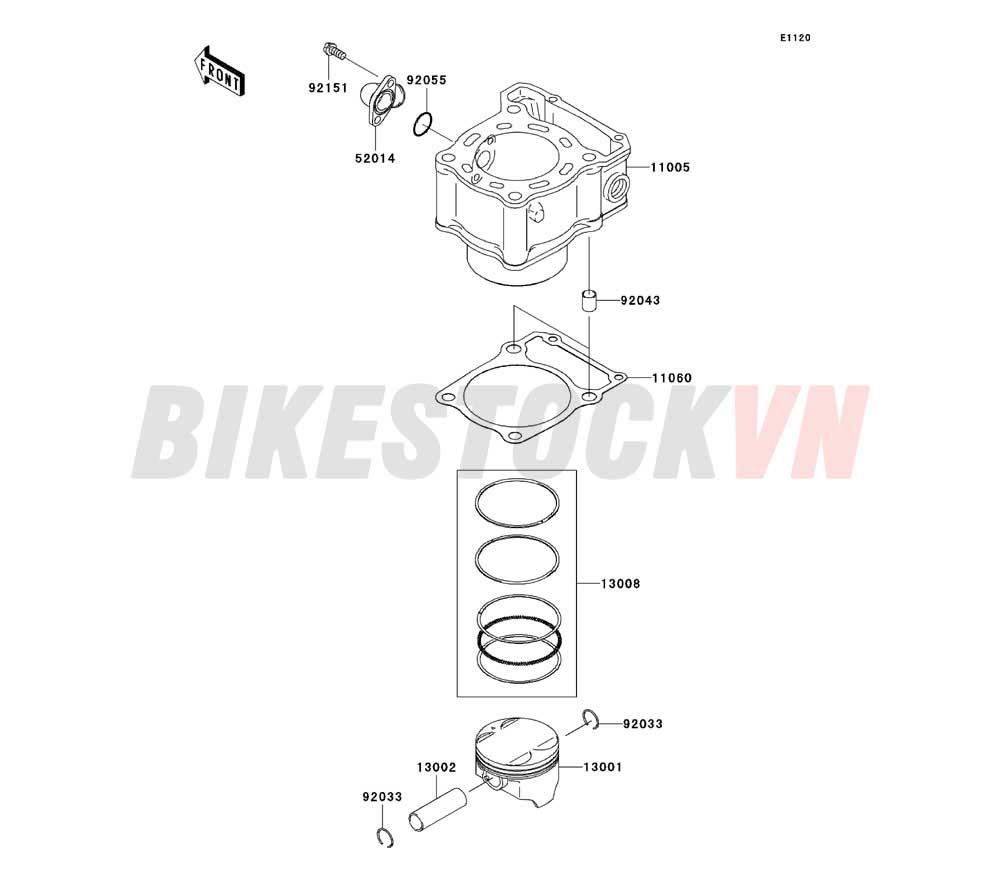 ENGINE CYLINDER/PISTON(S)