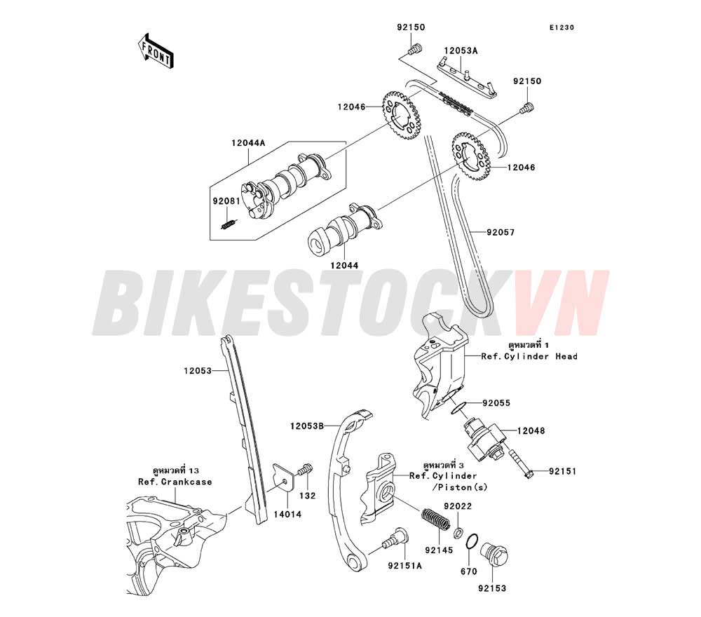 ENGINE CAMSHAFT(S)/TENSIONER